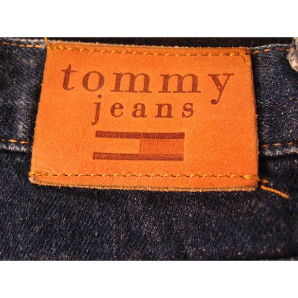 TOMMY Jeans Womens Size 1 26 x 31 MEASURED Blue Denim Flare - Picture 6 of 11